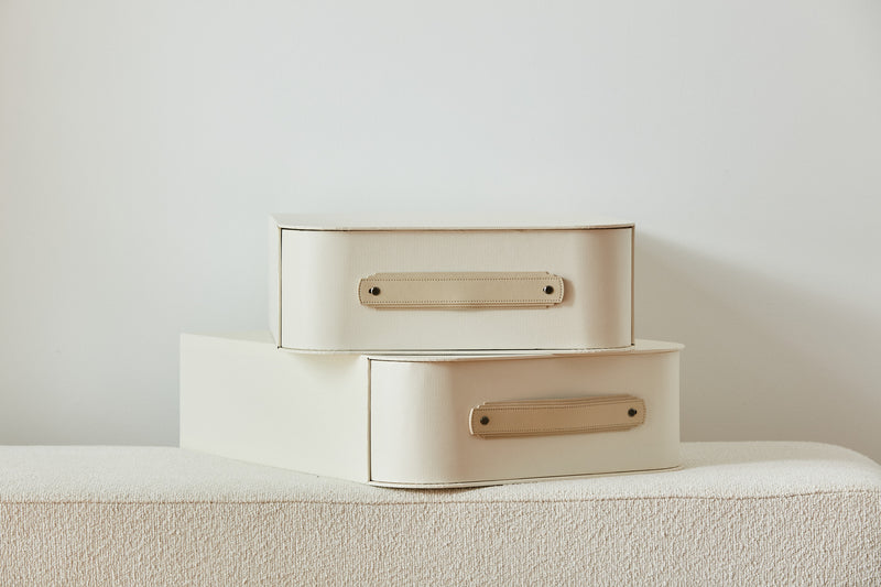 Off-white Miami storage box by SAGITINE, single size with a clean, modern design.