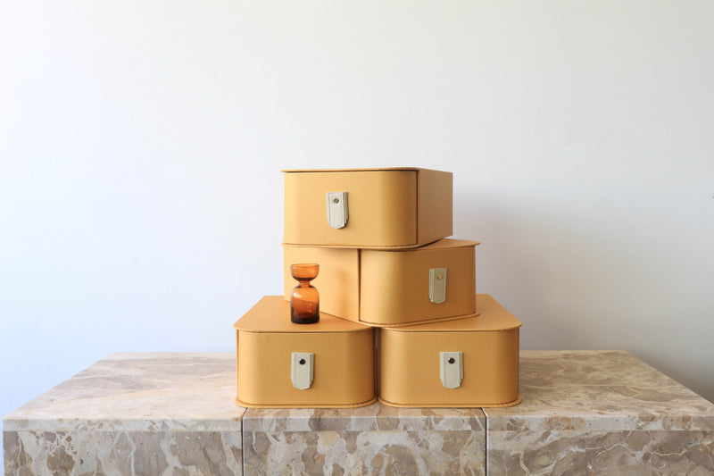 Milan Shoe Box - Mustard