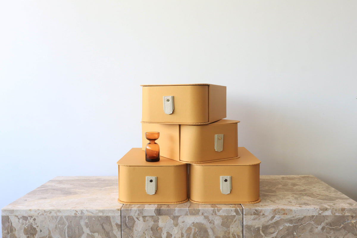 Milan Shoe Box - Mustard