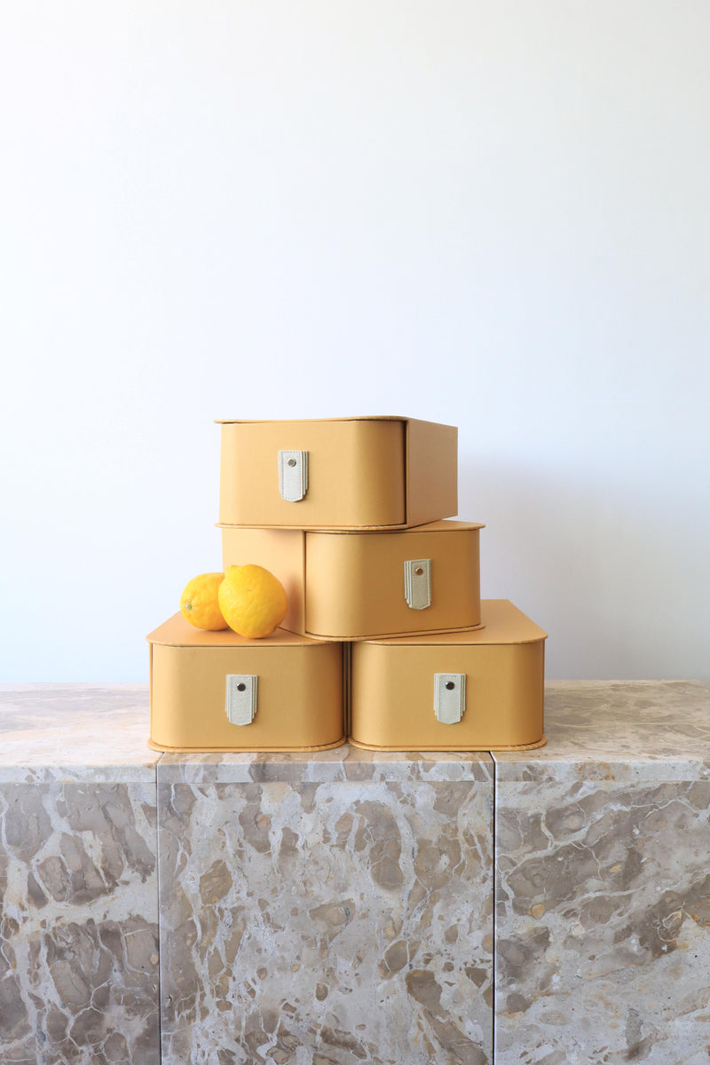 Milan Shoe Box - Mustard