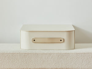 Off-white Miami storage box by SAGITINE, rectangular design, stylish and functional for organizing items.