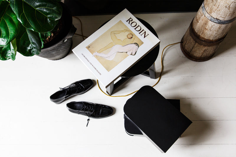 Black Milan Shoe Box by SAGITINE, stylish storage solution for single, six, or eight pairs of shoes.